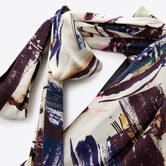 Zara 2 pieces matching set limited edition Asymmetric blouse and skirt - Picture 10 of 15